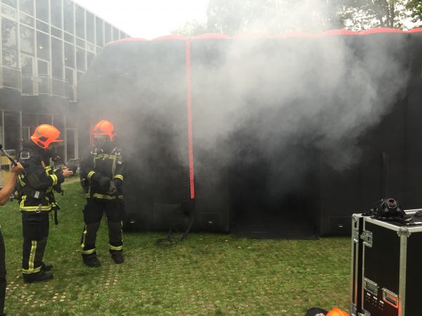 Mobilaser - Fontainebleau : Exercice pompier